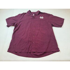 Cutter & Buck Mississippi State University Men Button-Up Shirt XL Maroon (ii109)